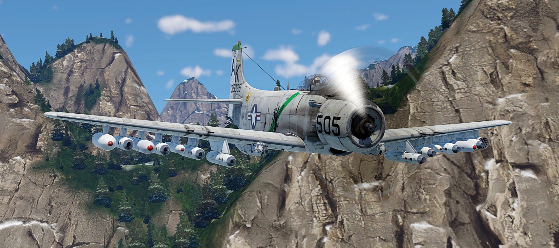 [Coming Soon] A-1H Skyraider, Snake-Eye-Bomben und „Überraschung“